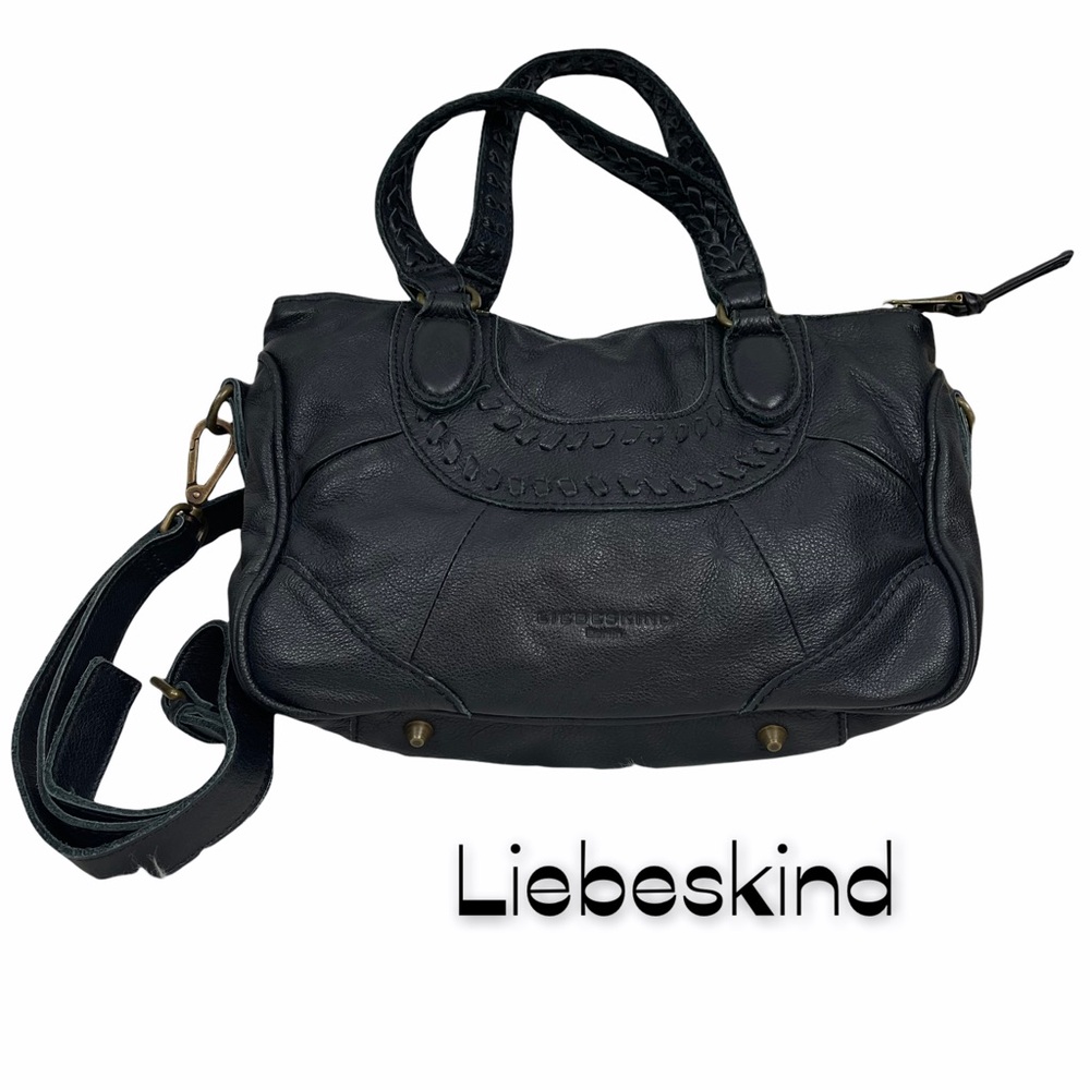 Liebeskind Black Leather Crossbody Purse Soft Leather EUC